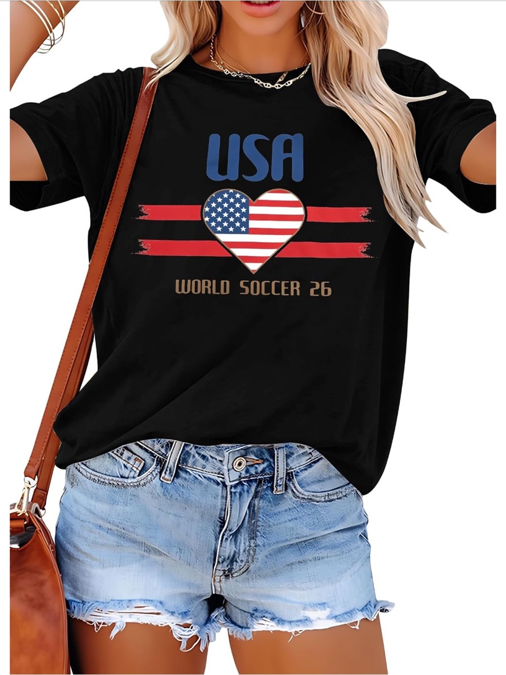 USA Graphic Tee - Black